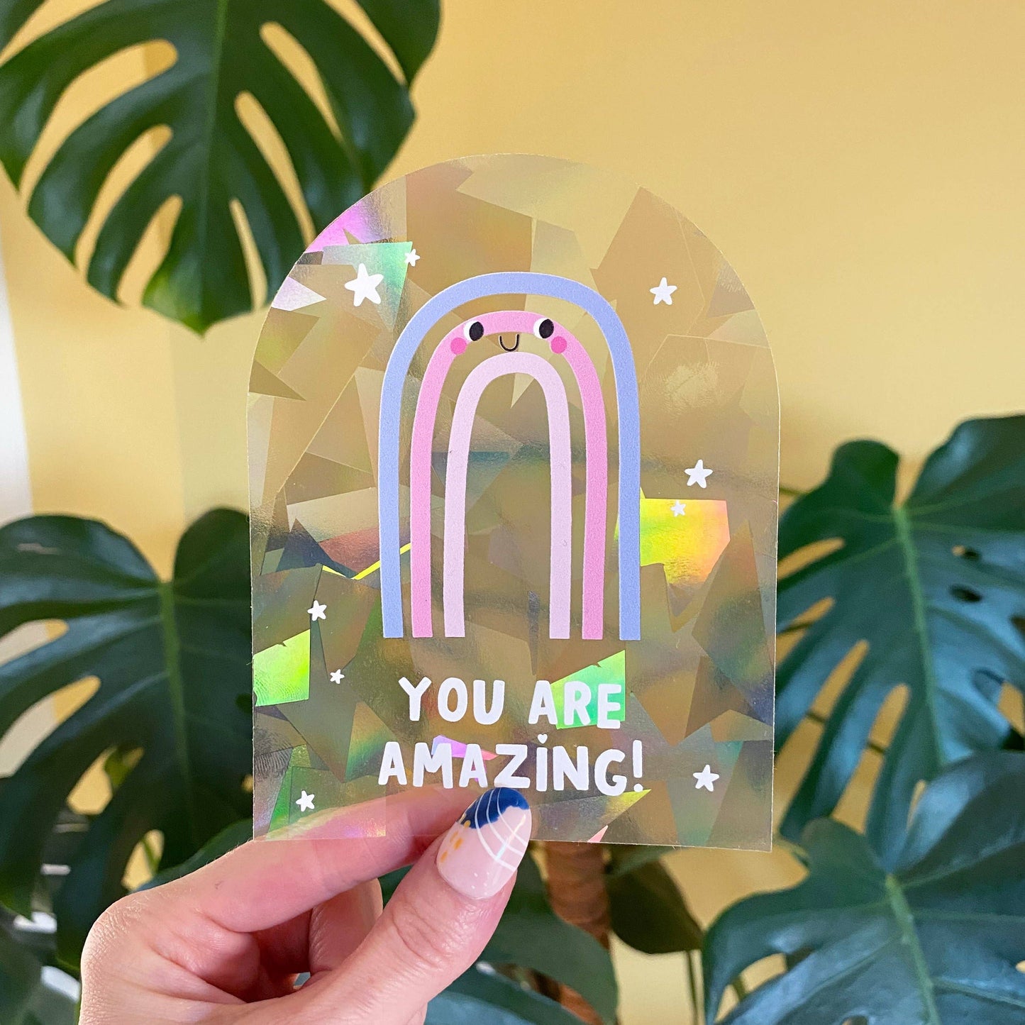You Are Amazing Rainbow Suncatcher Window Sticker