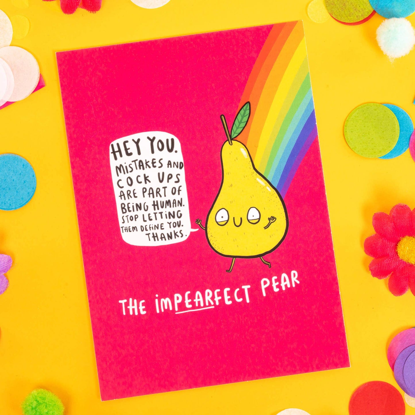 Imperfect Pear Postcard
