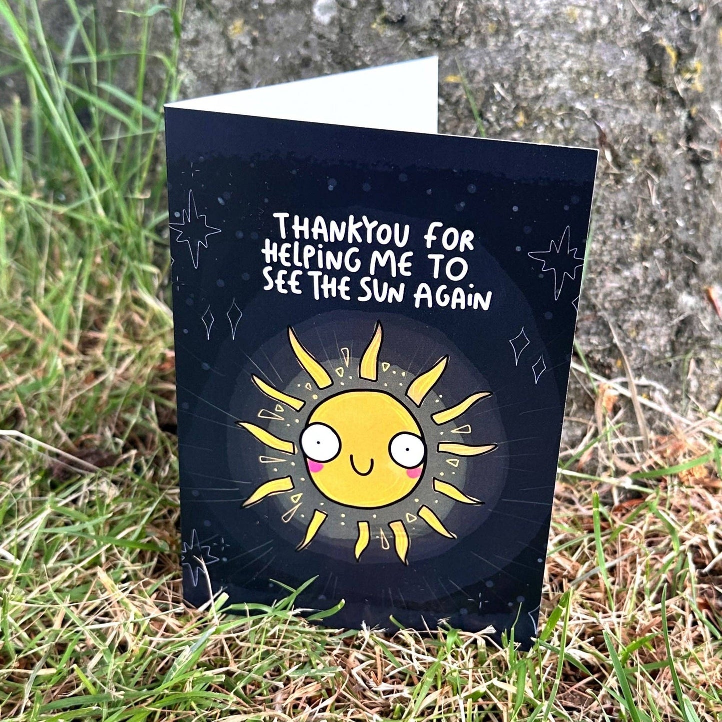 Thank You for Helping Me See the Sun Again A6 Greeting Card