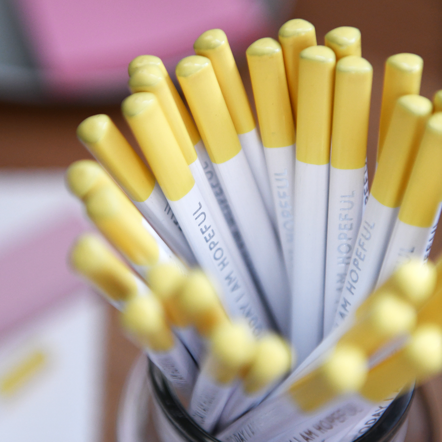 Single 'Today I Am Hopeful' Positive Pencil: Single Pencil