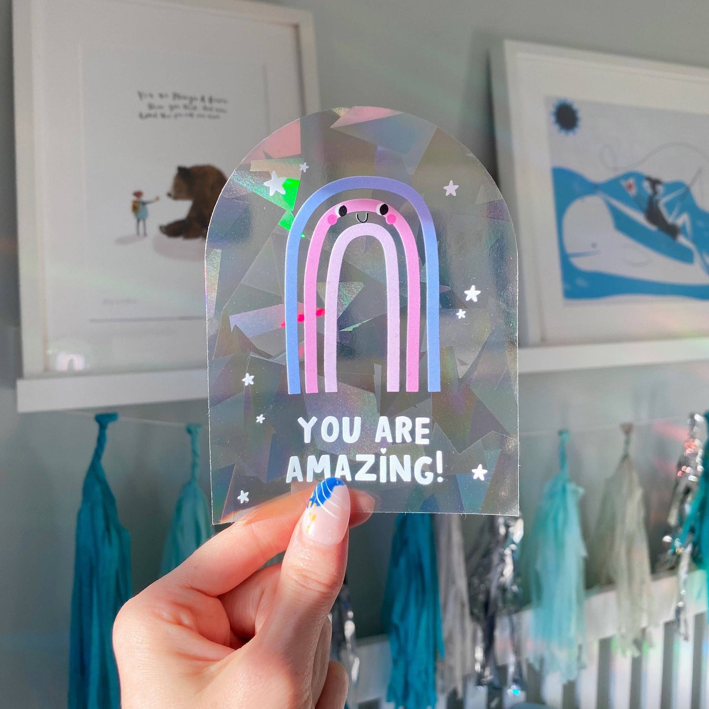 You Are Amazing Rainbow Suncatcher Window Sticker