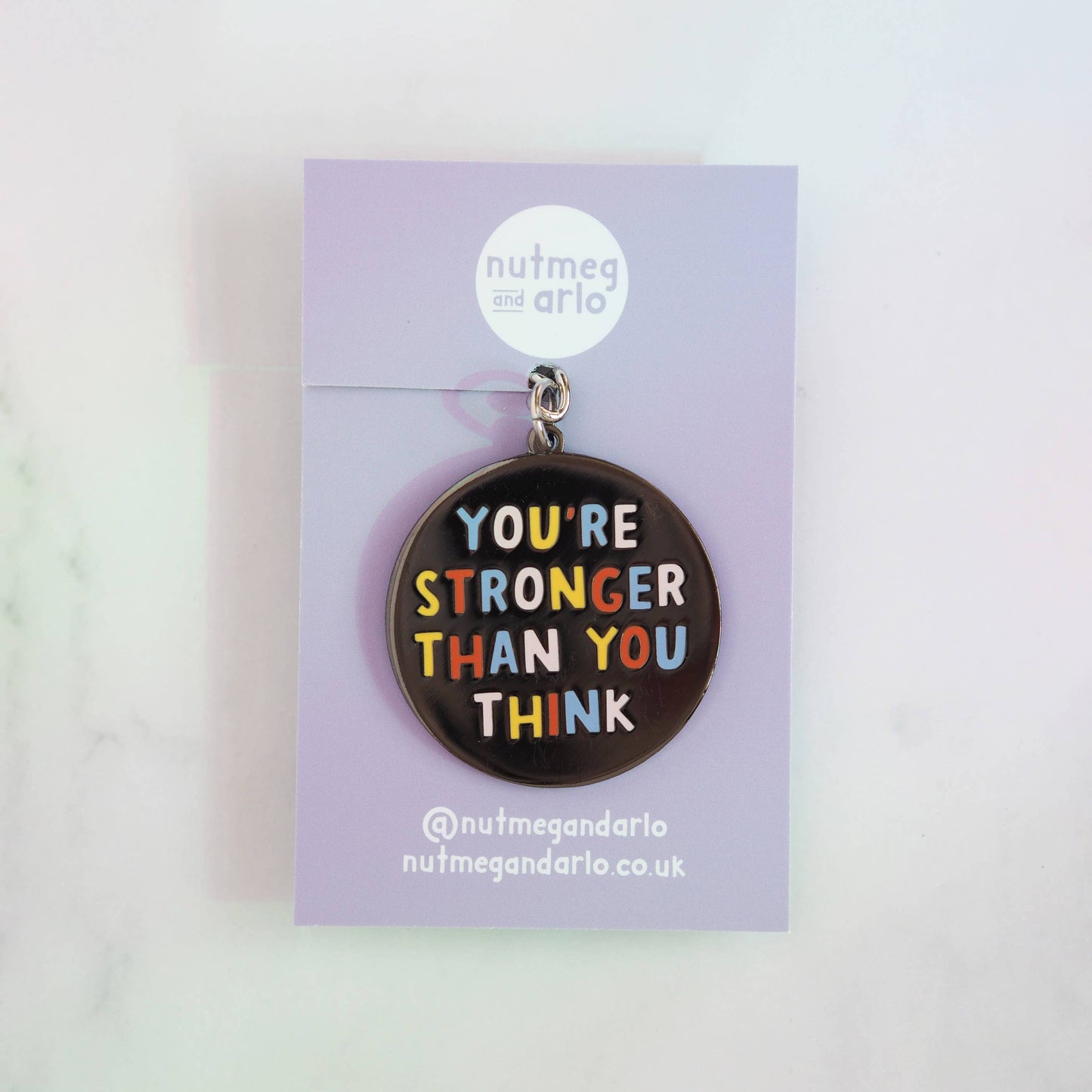 Stronger Enamel Keychain