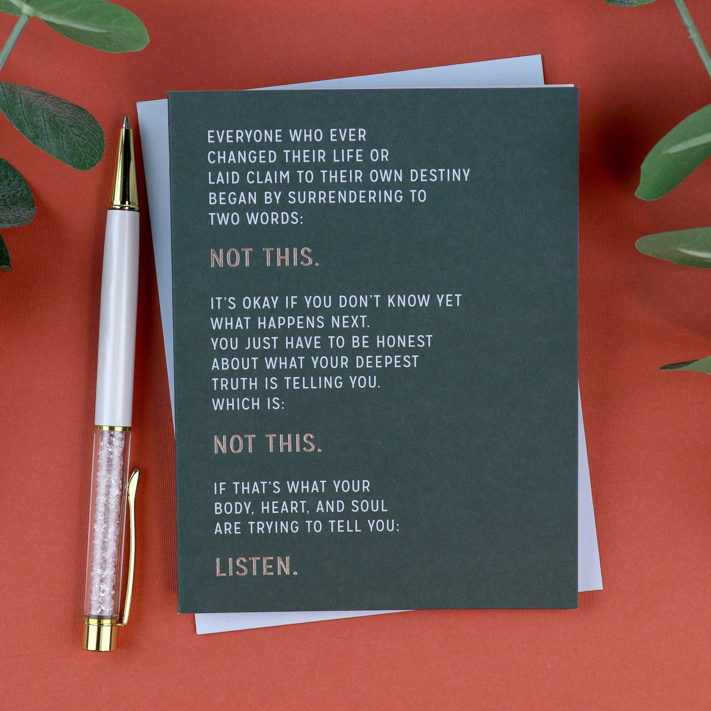 Not This Card Greetings Card