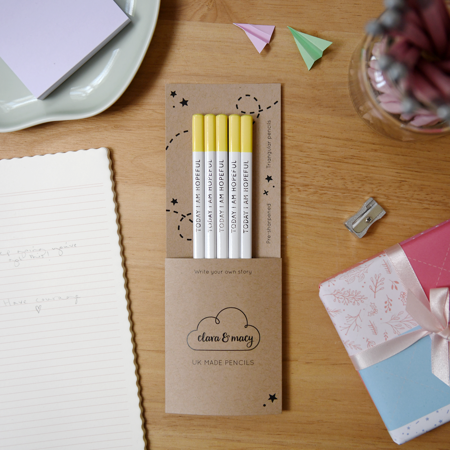 Single 'Today I Am Hopeful' Positive Pencil: Single Pencil