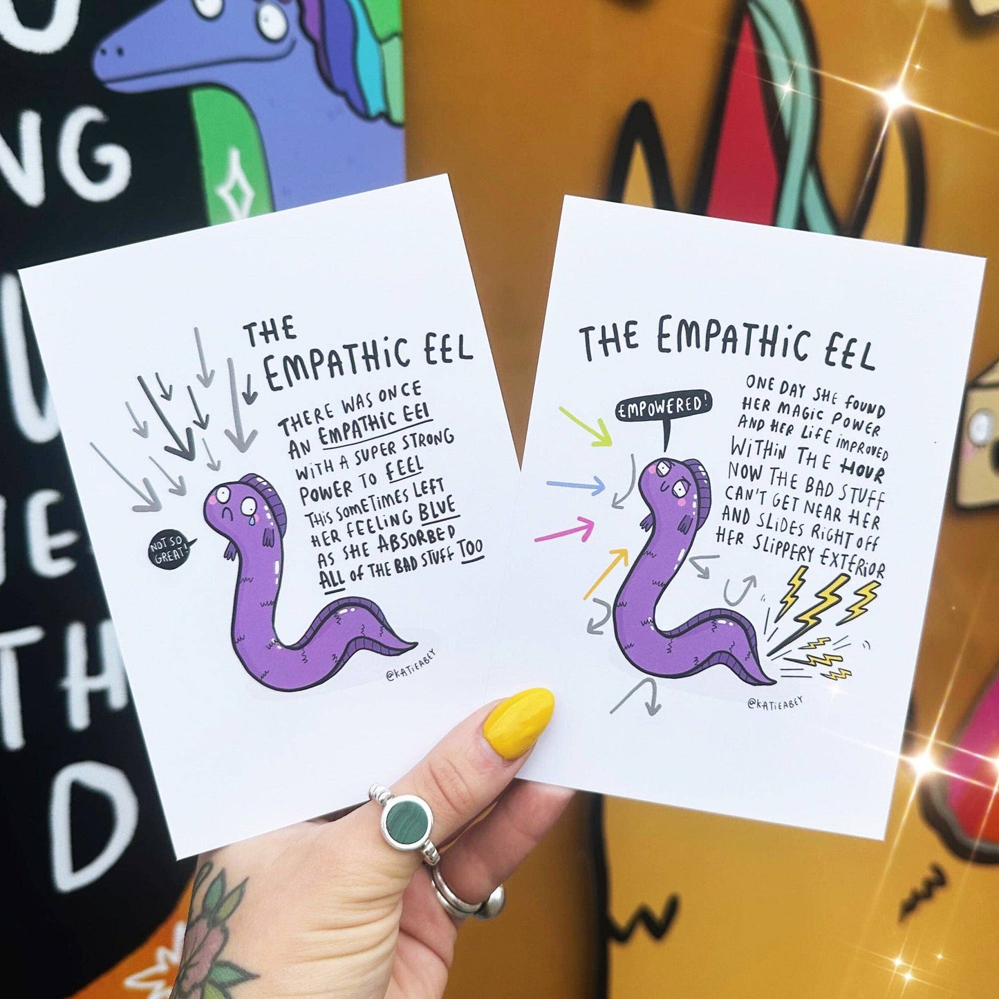 Empathic Eel A6 Postcard Set