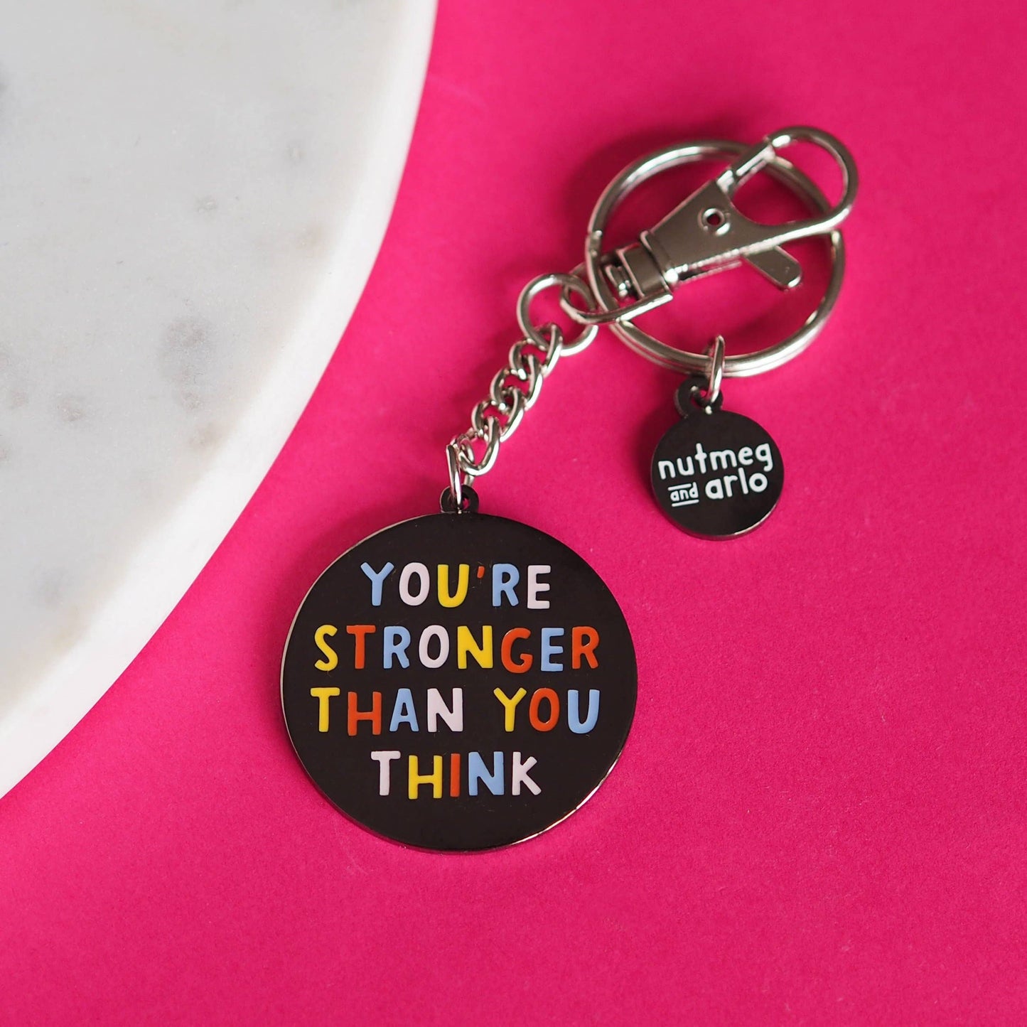 Stronger Enamel Keychain