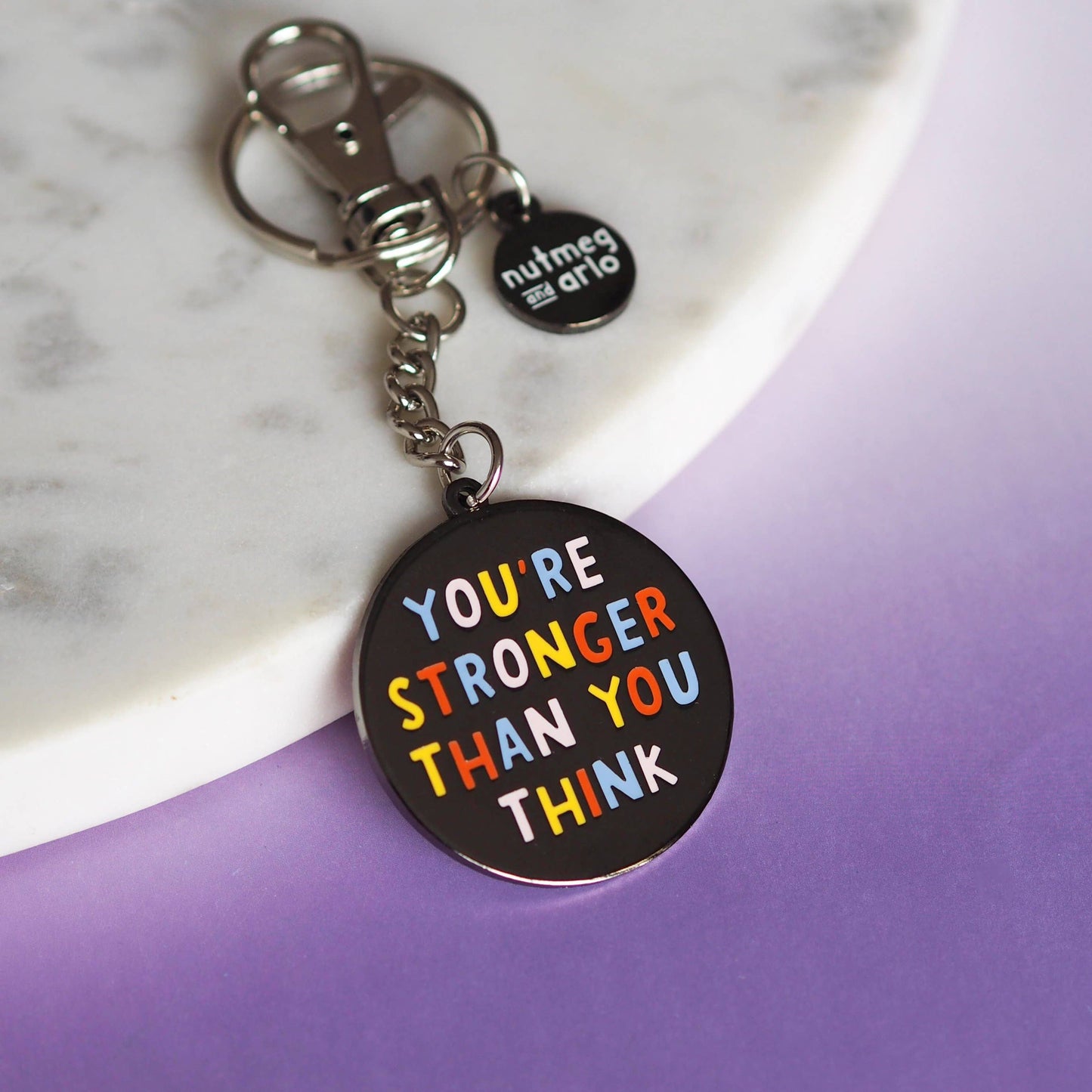 Stronger Enamel Keychain