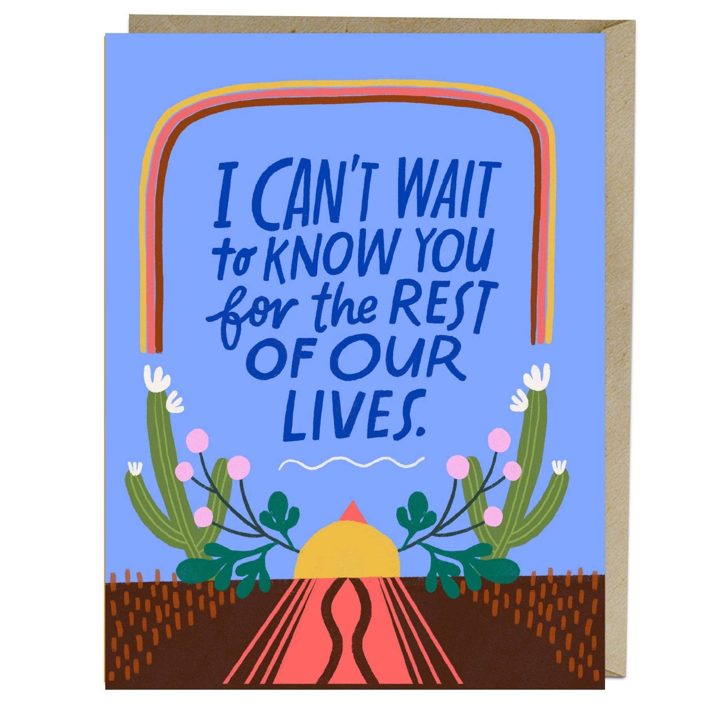 Can't Wait to Know You Greetings Card