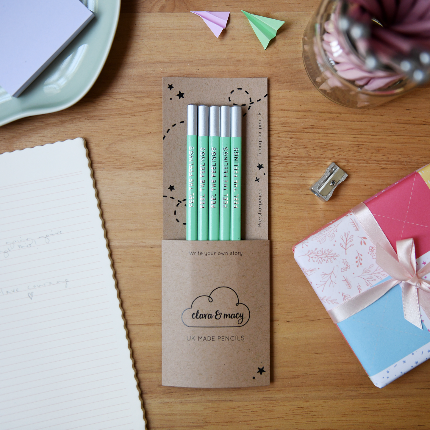 Single 'Feel The Feelings' Positive Pencil: Single Pencil