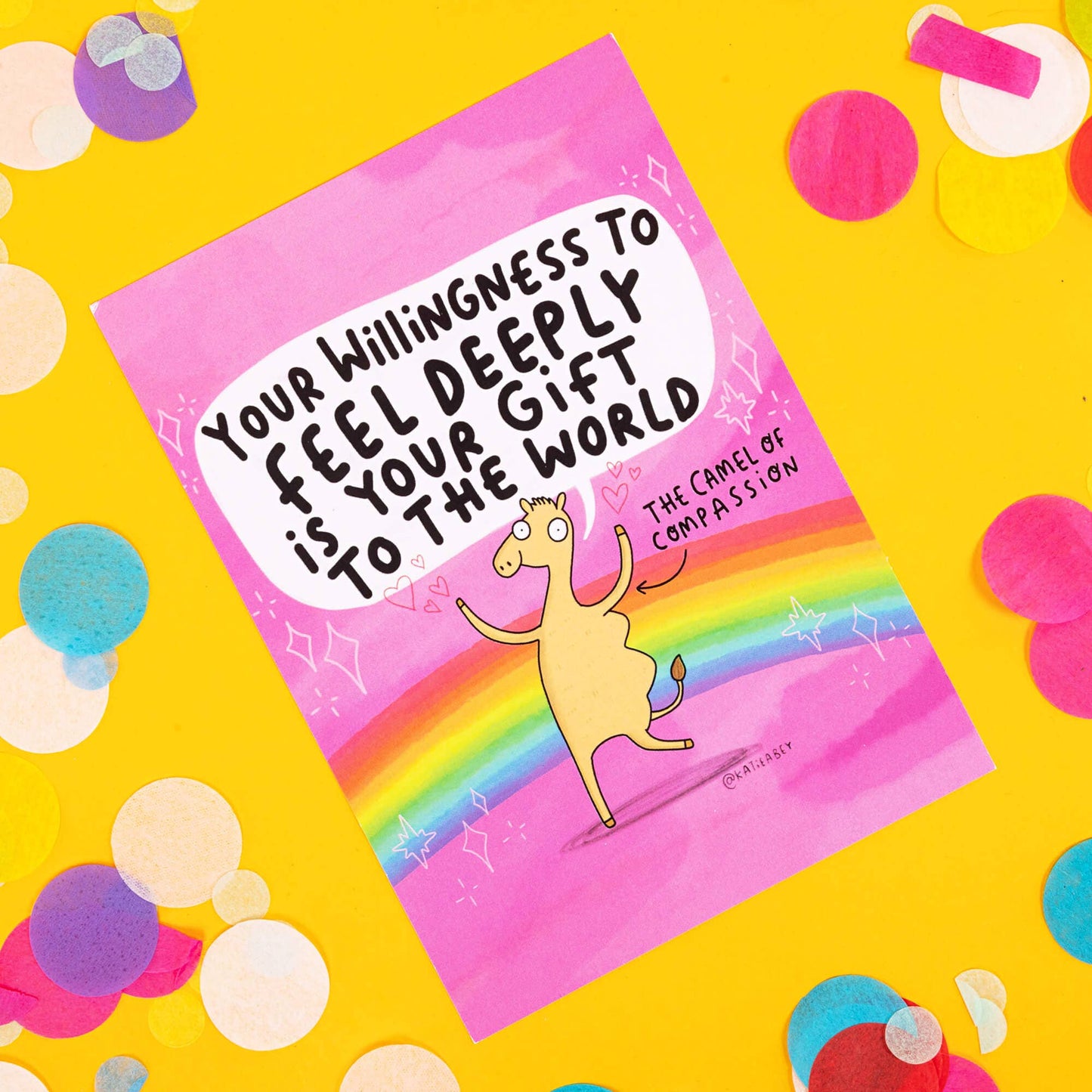 Camel of Compassion A6 Postcard