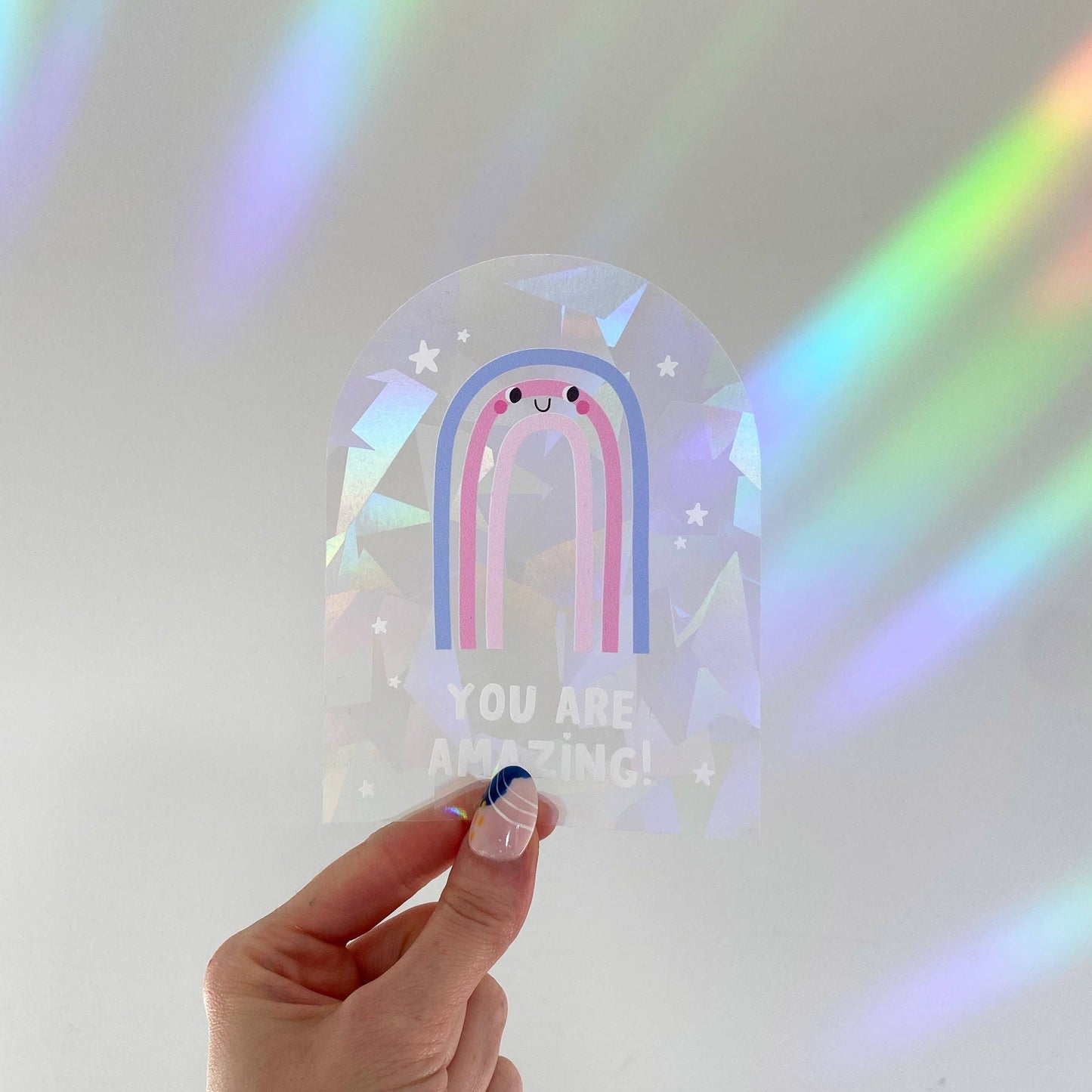 You Are Amazing Rainbow Suncatcher Window Sticker
