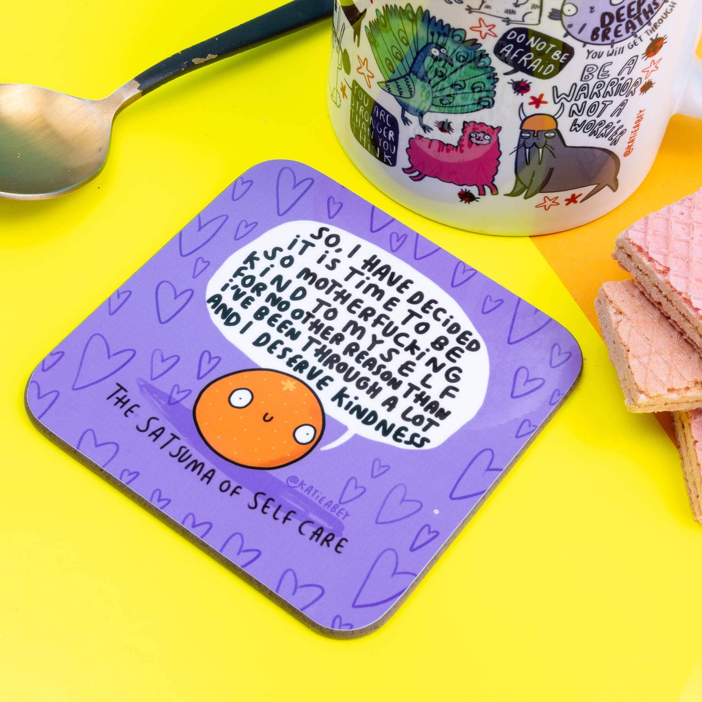 Satsuma of Self Care Coaster
