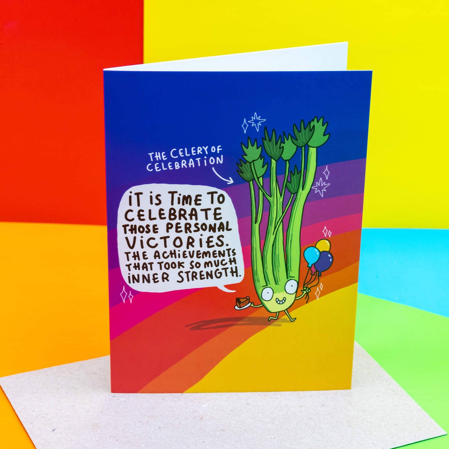 Celery Of Celebration A6 Greeting Card