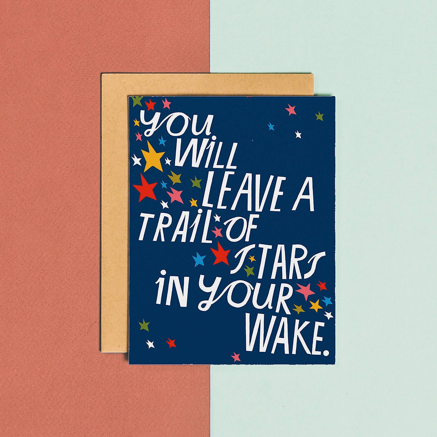 Trail of Stars Greetings Card