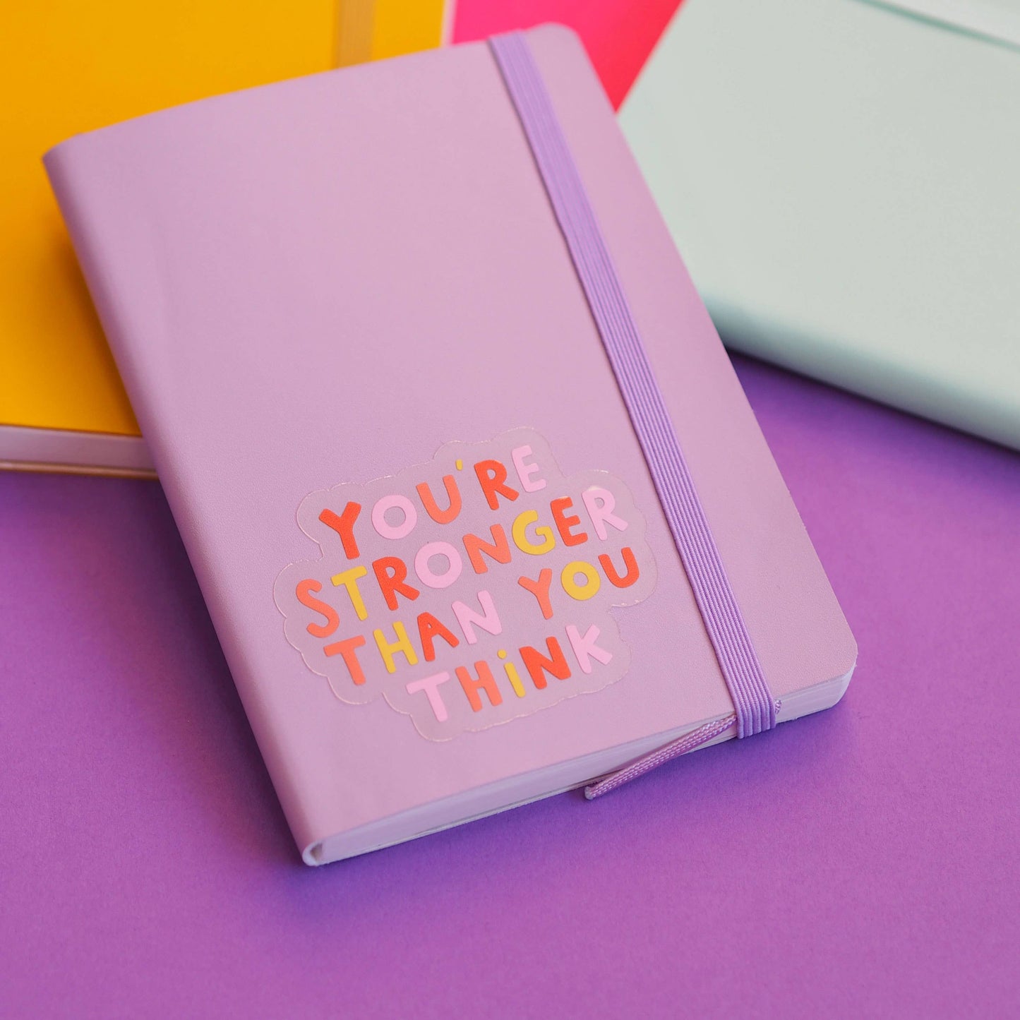 Stronger Than You Think Clear Vinyl Sticker