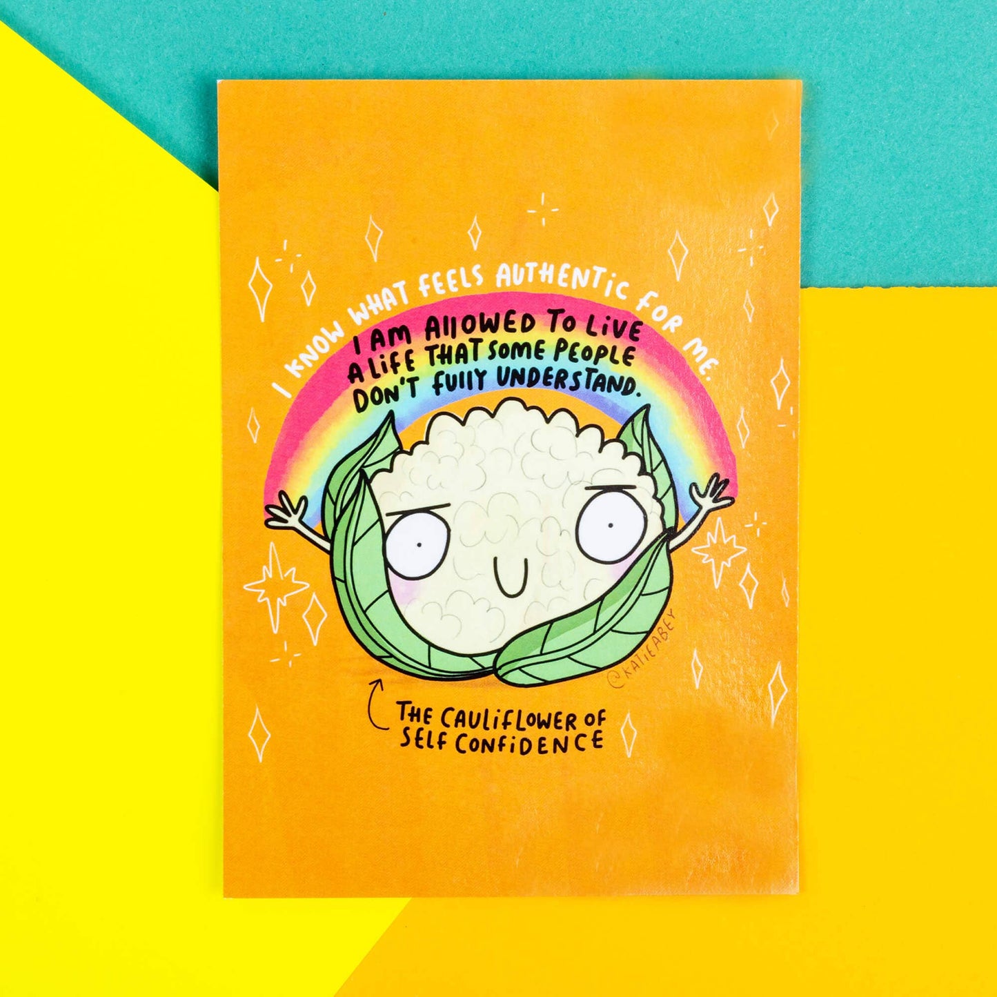 The Cauliflower of Self Confidence A6 Postcard