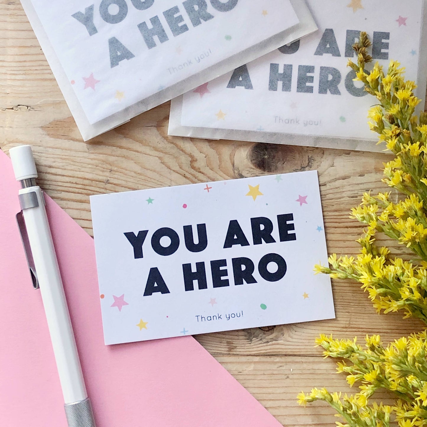 You Are A Hero Mini Pocket Cards Pack
