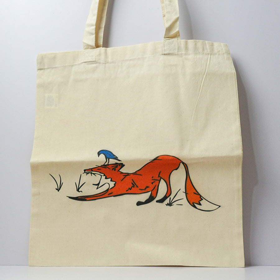 Yawning Fox Tote Bag