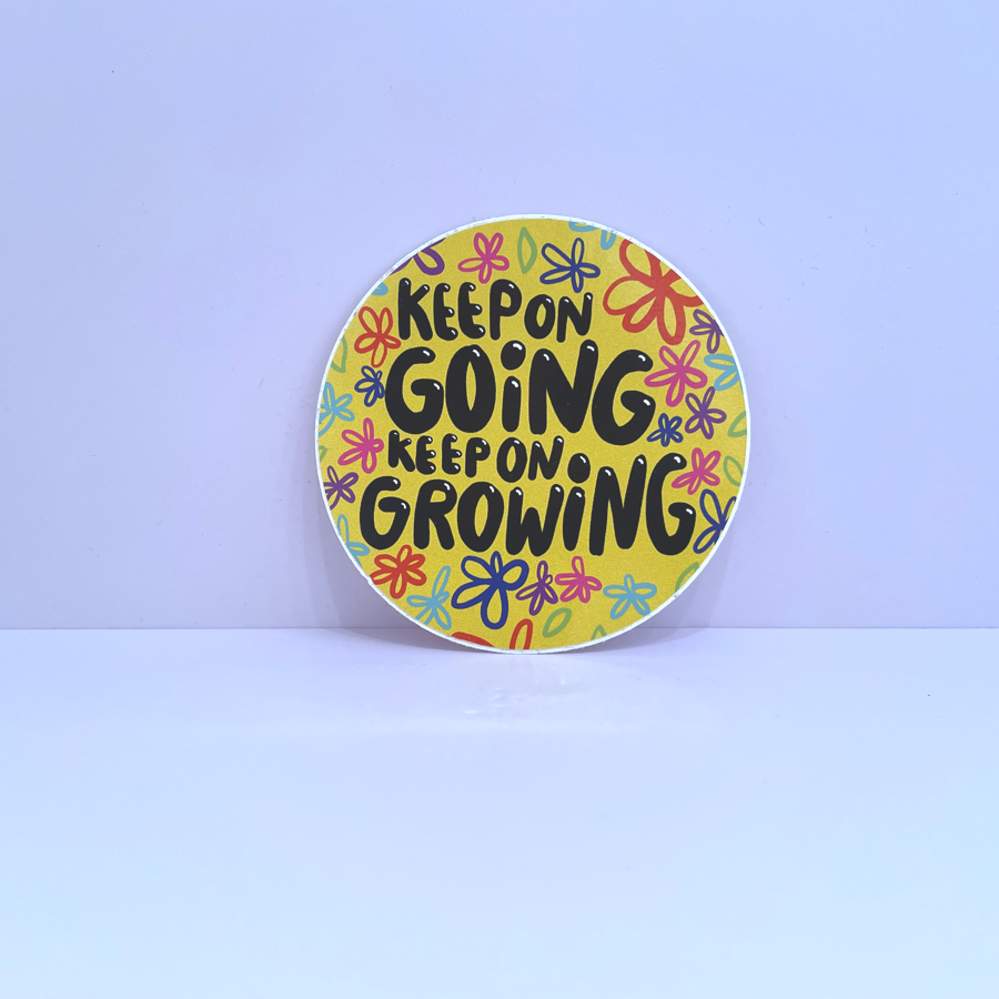 Keep Going Keep Growing Sticker
