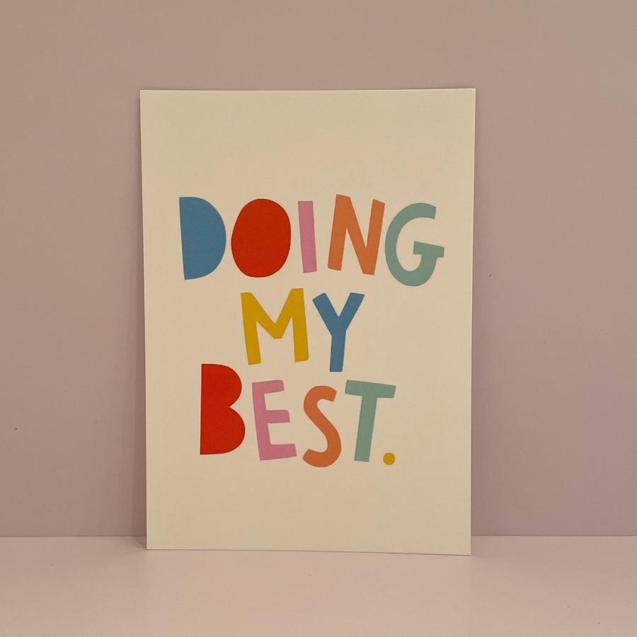Doing My Best Postcard