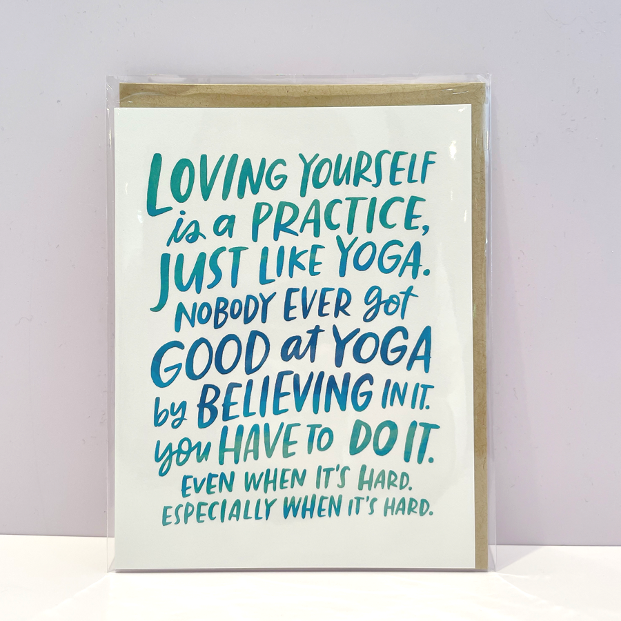 Loving Yourself Greetings Card