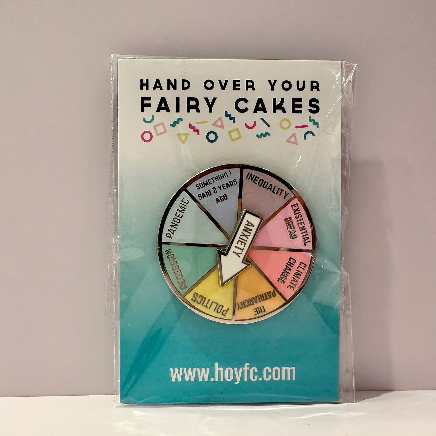 Anxiety Spinner Enamel Pin