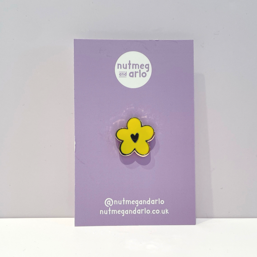Yellow Flower Enamel Pin