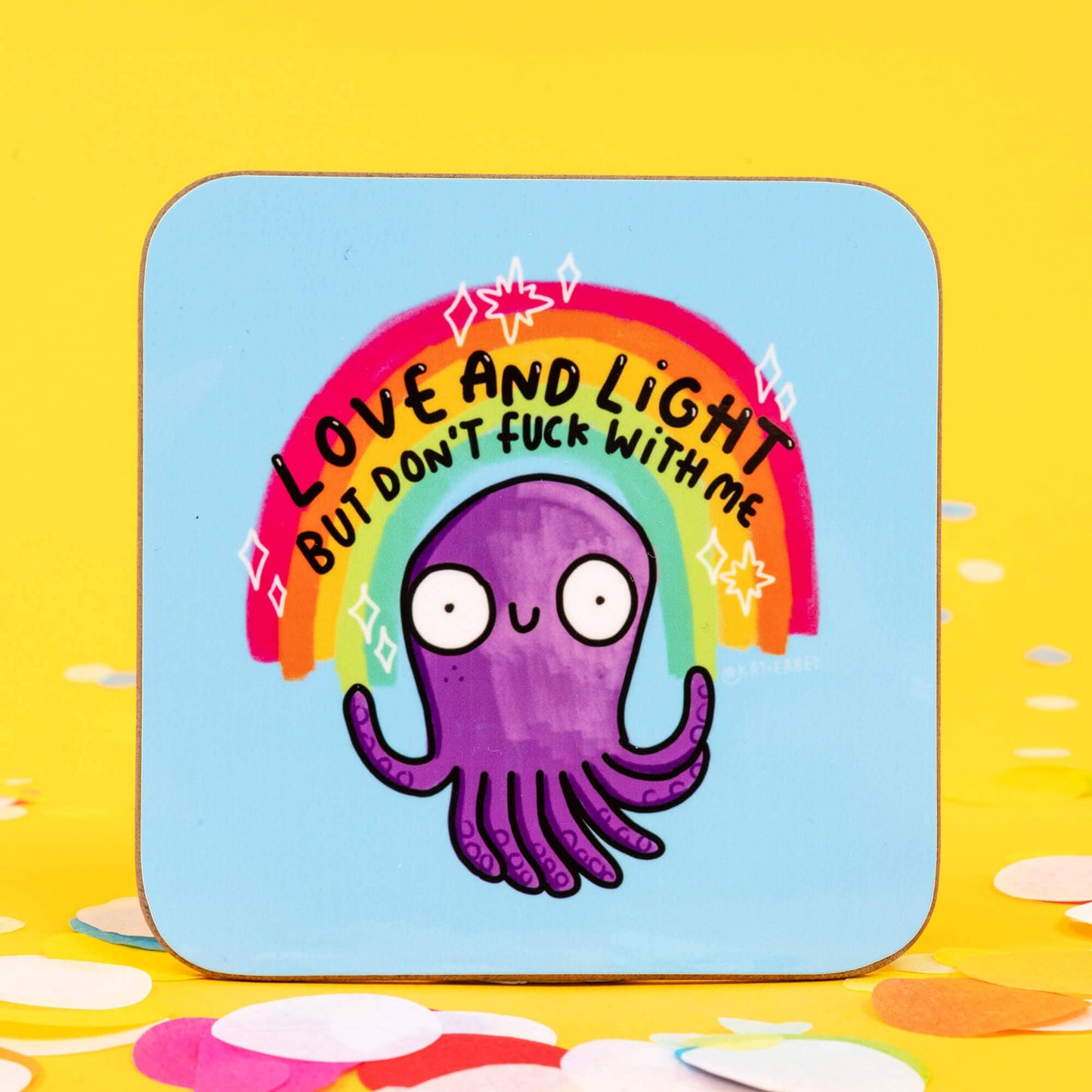 Love and Light Octopus Coasters