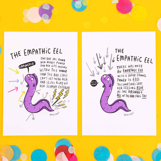Empathic Eel A6 Postcard Set