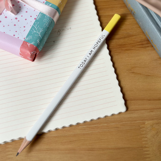 Single 'Today I Am Hopeful' Positive Pencil: Single Pencil