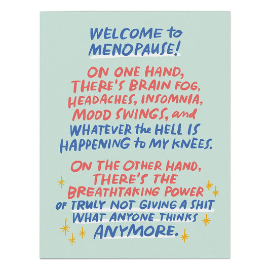 Welcome to Menopause Greetings Card