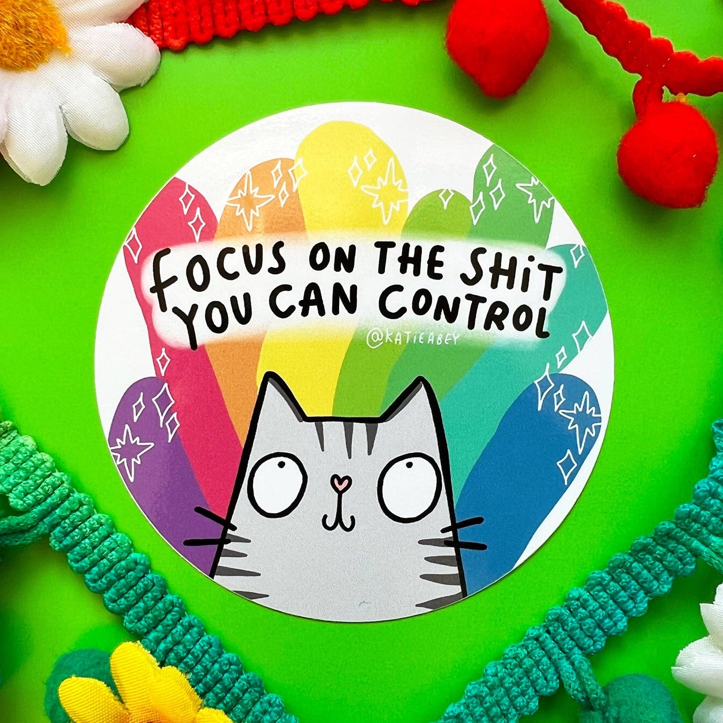 Focus Cat Vinyl Stickers