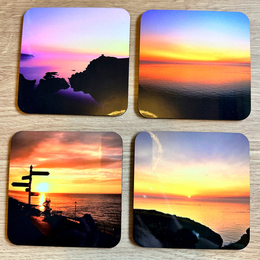 Sunset Coasters - 4 pack