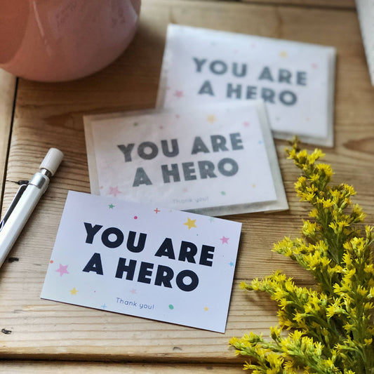 You Are A Hero Mini Pocket Cards Pack