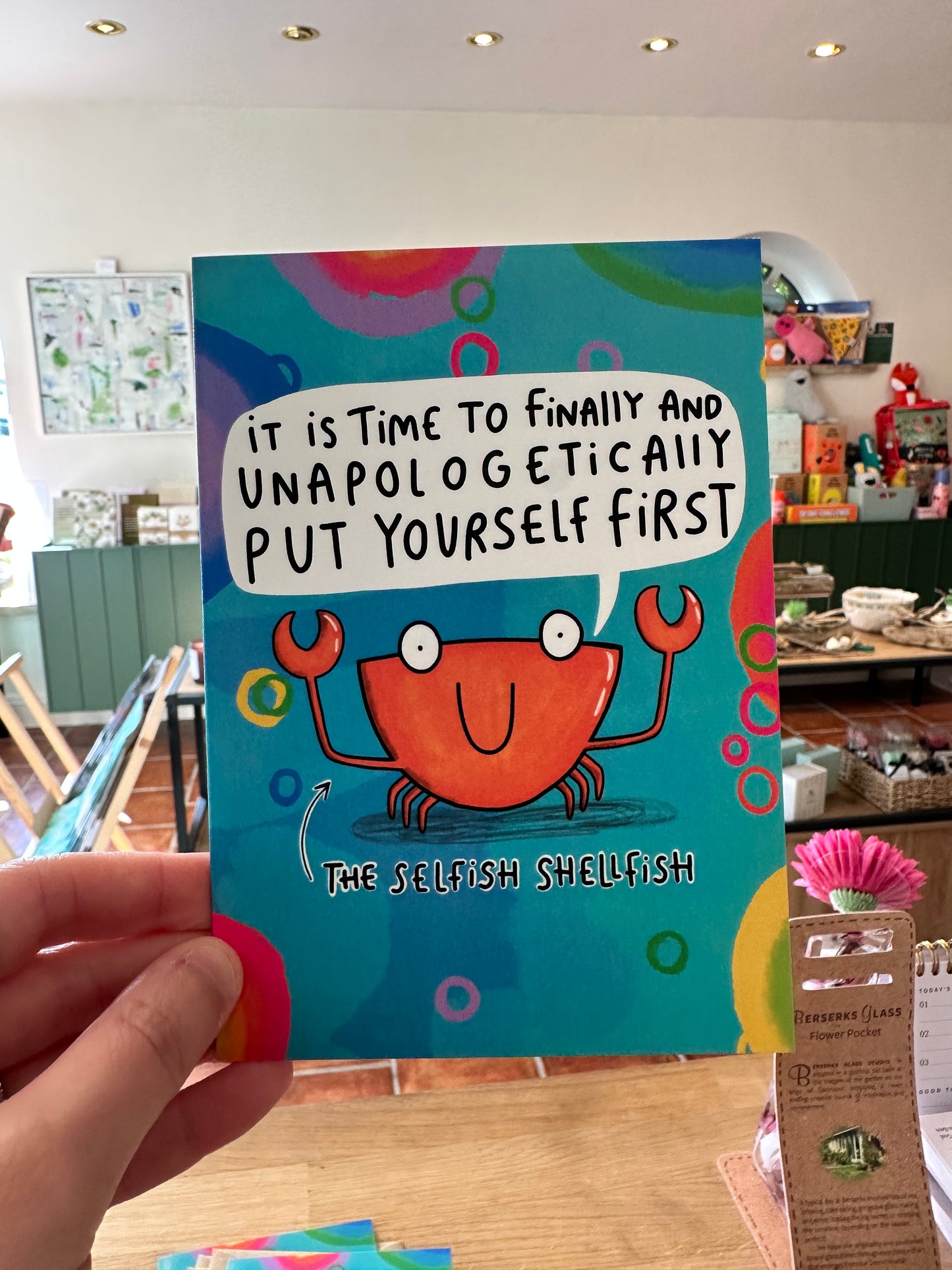 Put Yourself First Greetings Card