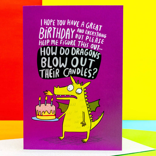 Birthday Dragon A6 Greeting Card