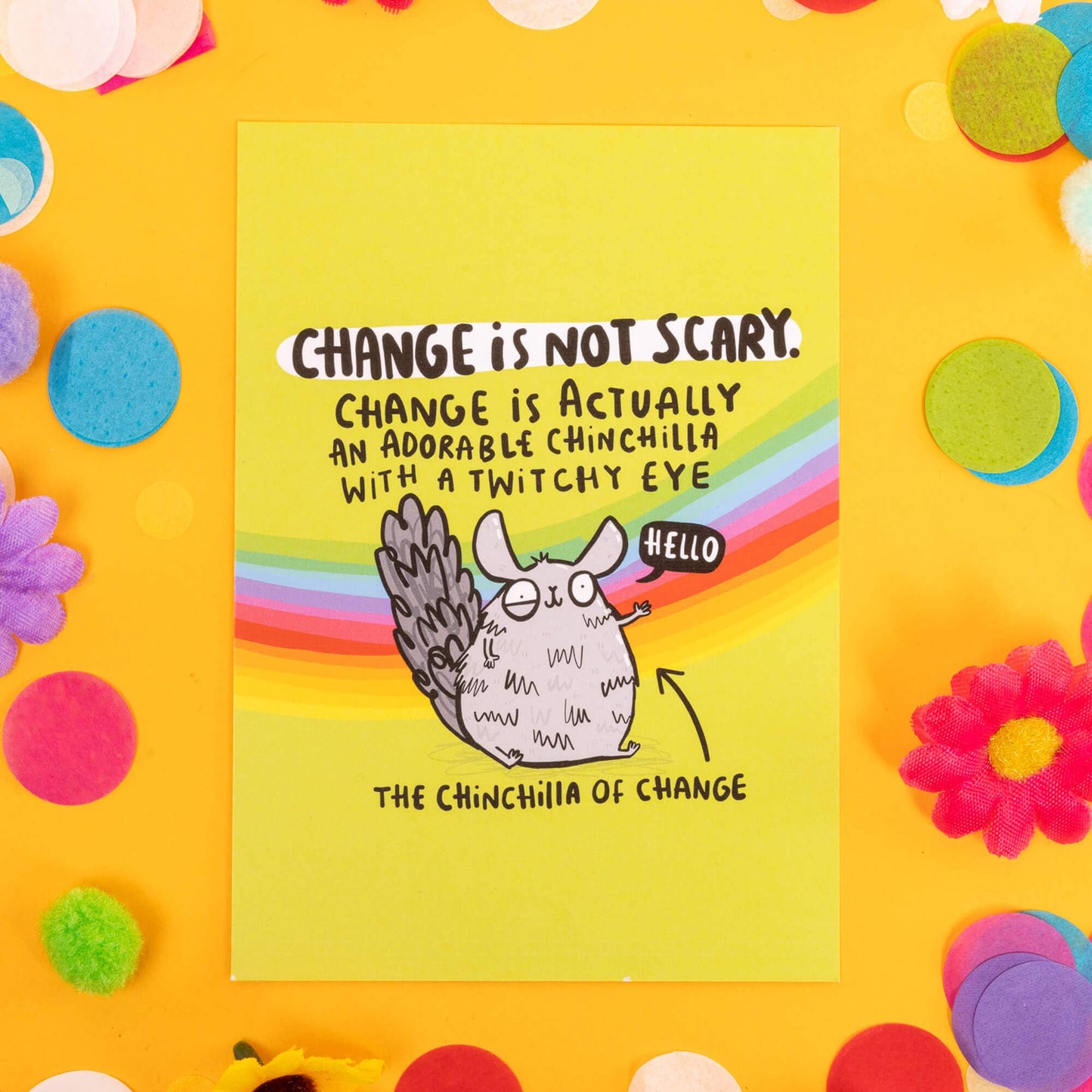 Chinchilla of Change Postcard