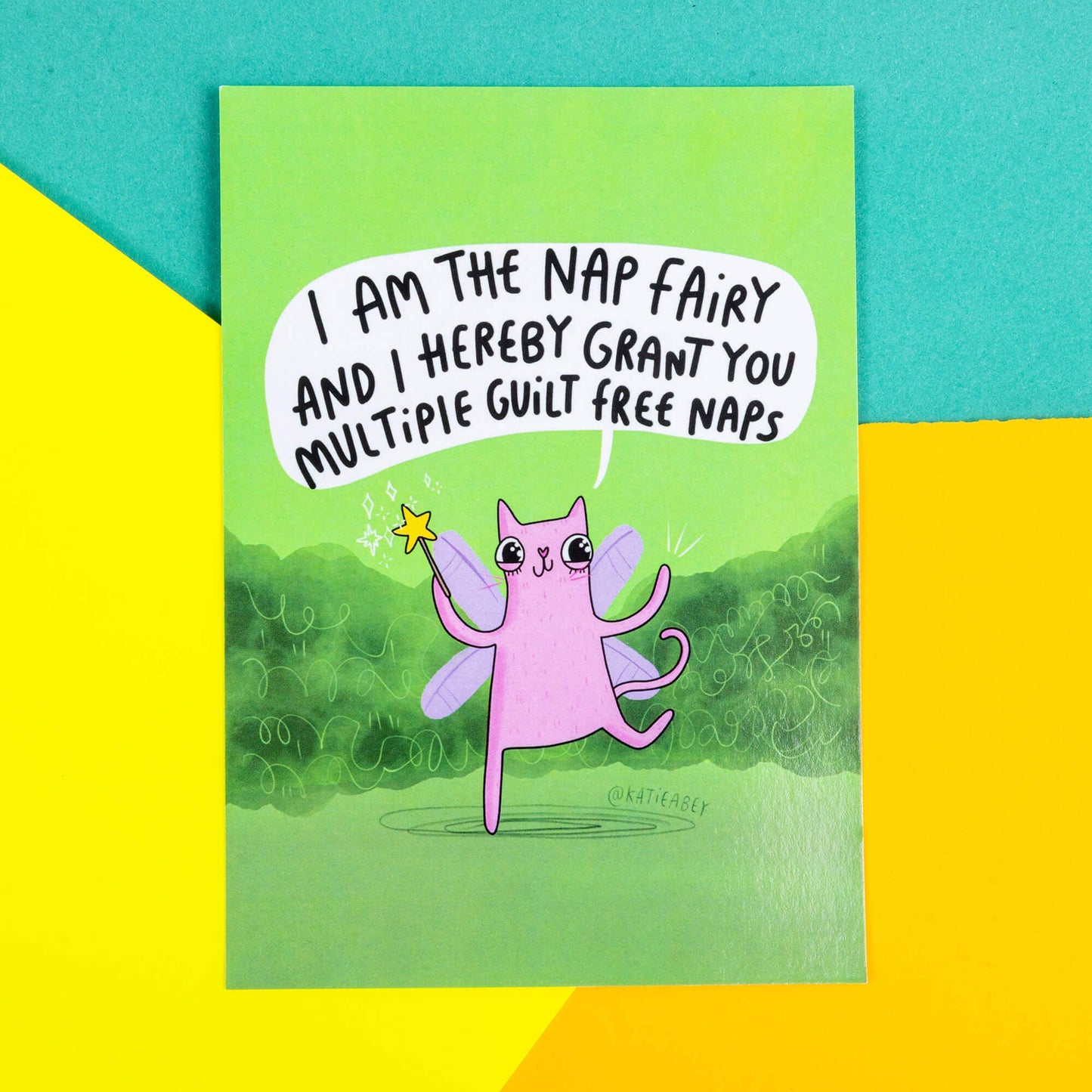 The Nap Fairy Cat A6 Postcard