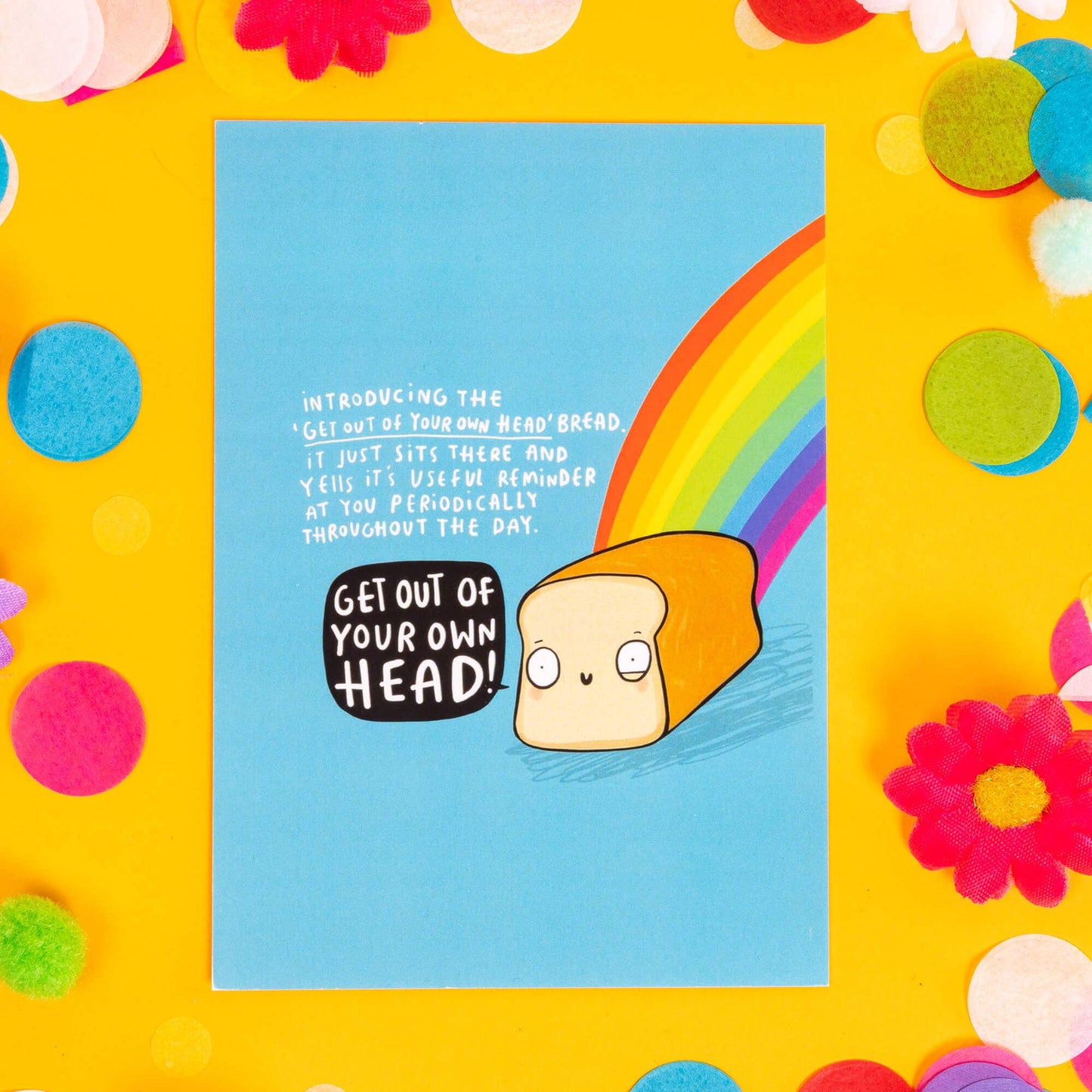 Head Bread Postcard