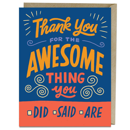 Awesome Thank You Greetings Card