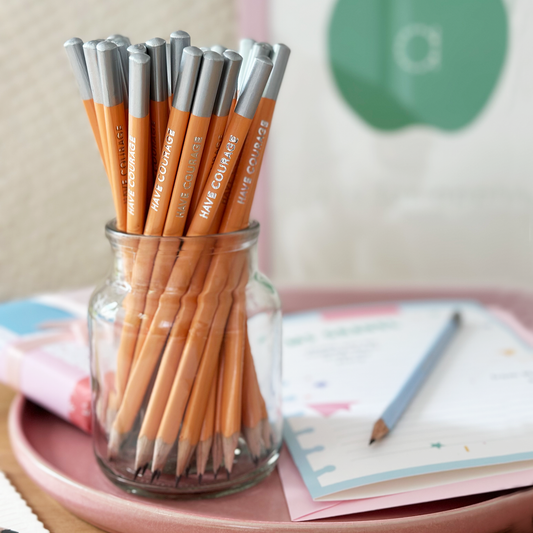 Single 'Have Courage' Positive Pencil: Single Pencil