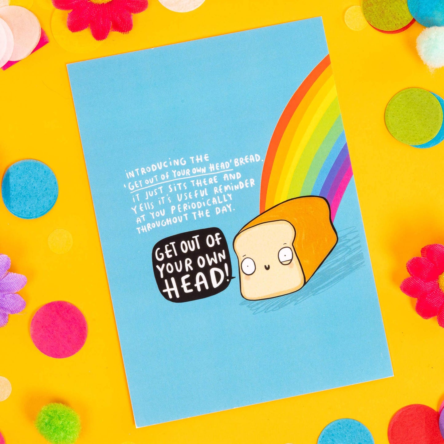 Head Bread Postcard