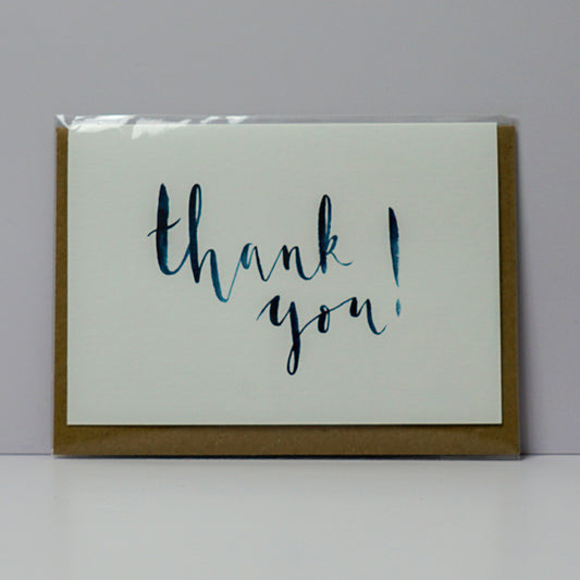Brush Letter Thank You Card