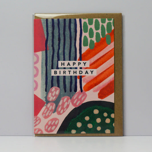 Fun Abstract Birthday Card 