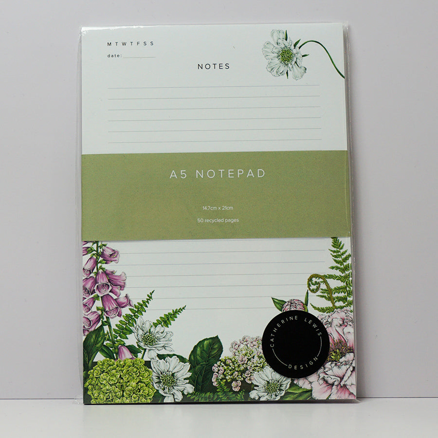 Summer Garden Notepad