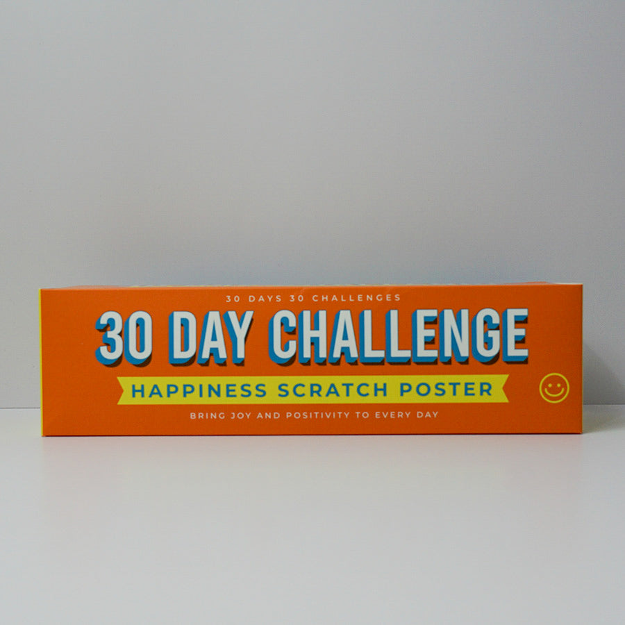 30 Day Challenge Happiness Scratch Poster