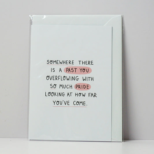 Past You Greetings Card