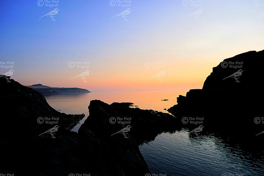 Blue Lagoon at Sunset print