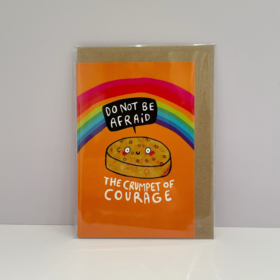The Crumpet of Courage - Greetings Card