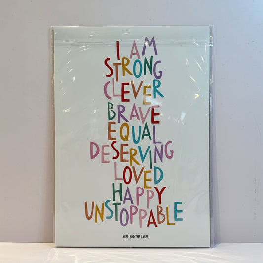 Fun Affirmation Positive Quote Art Print